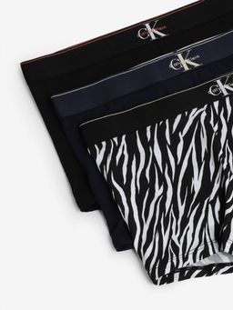 Calvin Klein - Multi-Color Printed Low Rise Trunks (Pack of 3)
