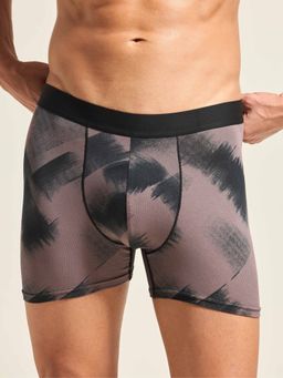 Technosport - Men Brown Printed Trunk with Elastolite