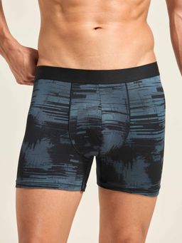 Technosport - Men Teal Printed Trunk with Elastolite