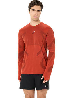 ASICS - Road Seamless Ls Rust T-Shirt