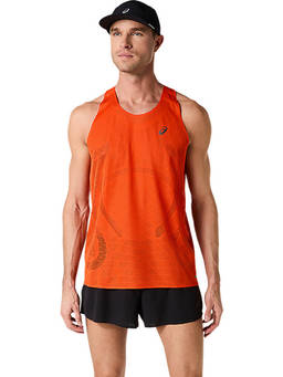 ASICS - Metarun Singlet Orange Tank