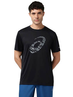 ASICS - Enso Aop Spiral Ss Black T-Shirt