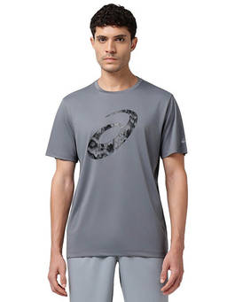 ASICS - Enso Aop Spiral Ss Grey T-Shirt