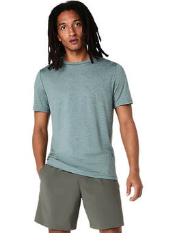 ASICS - Refined Texture Short Sleeve Green T-Shirt