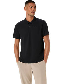 ASICS - Cotton Blend Black Polo-Shirt