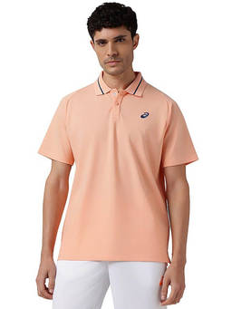 ASICS - Collar Detail Peach Polo T-Shirt
