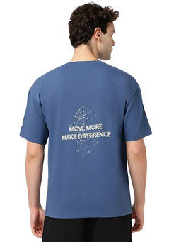 ASICS - Asymmetric Graphic Ss Blue T-Shirt