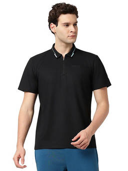 ASICS - Lip Pocket Black Polo T-Shirt