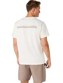 ASICS - Heritage Heavy Cotton Typography Cream T-Shirt