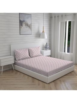 Layers - Aura Micro 110 GSM Double Bedsheet - Pink (Set of 3)