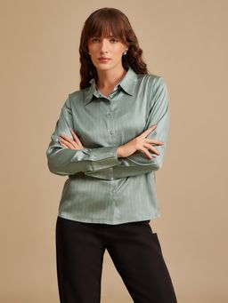 Kazo - London Green Stripes Shirt