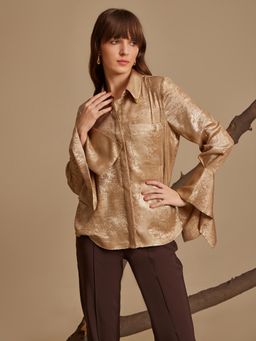 Kazo - Goldie Gold Solid Shirt
