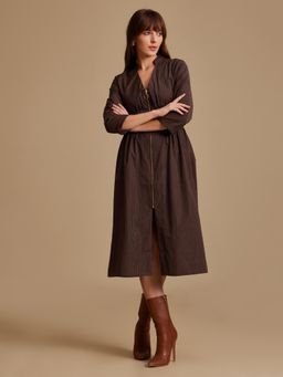 Kazo - Rory Brown Midi Dress
