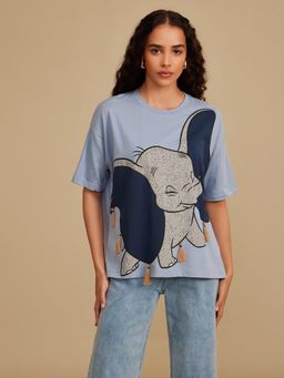 Kazo - Disney Dumbo Printed T-Shirt Blue