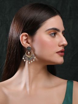 Aviana - Classic Oxidised Green Earring Set for Women and Girls