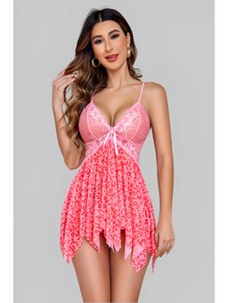BROIDEN - Women Shoulder Straps Baby Doll Pink