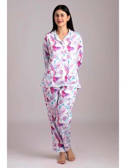 Forty Winks - Timeless Aika White Satin Nightsuit