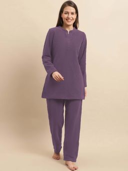 Aerowarm - Aero warm Winter Fleece Nightsuit Purple