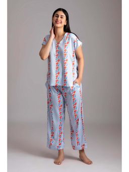 Forty Winks - Ritzy Timsi Sky Satin Nightsuit