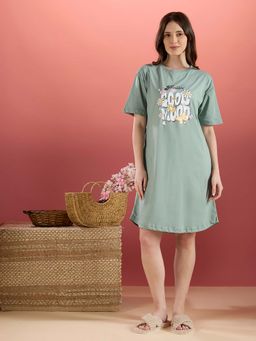 Bedtime Story - Positive Good Mood Nightdress Pista Green