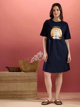 Bedtime Story - Lama Navy Nightdress