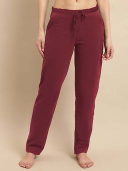 Kanvin - Fleece Winter Womens Pyjamas Maroon
