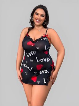 BROIDEN - Women Shoulder Straps Baby Doll Black