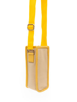 SG By Sonia Gulrajani - Yellow Sunset Sip Natural Sleeve Bottle Bag