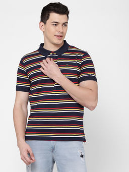 Wrangler - Men Navy Regular Polo T- Shirt