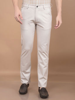 CRIMSOUNE CLUB - Men Beige Knitted Trouser