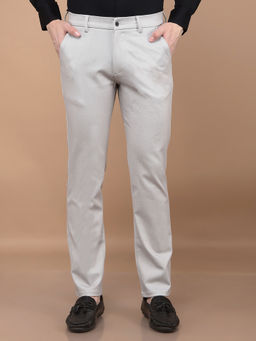 CRIMSOUNE CLUB - Men Grey Knitted Trouser