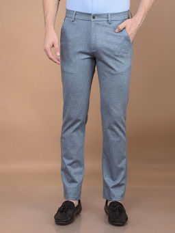 CRIMSOUNE CLUB - Men Blue Knitted Trouser
