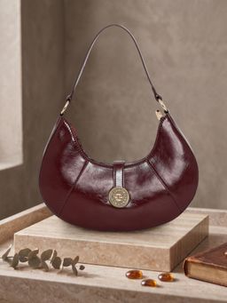 ESBEDA - Women Maroon Eclipse Curve Handbag (S)
