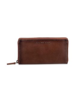 Brown Bear - Women Brown Pure Nappa Leather Wallet