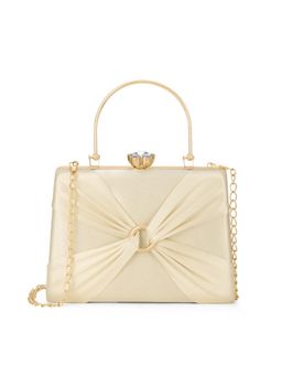 Lavie - Women Gold Misha Handle Frame Clutch with Detachable Chain (S)