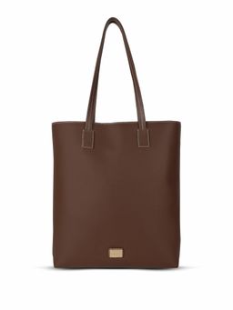 HIE - Women Brown Soha Coffee Brown Tote Bag (M)