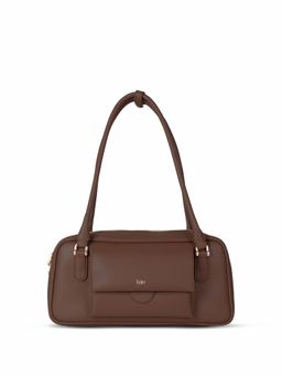 HIE - Women Chloe Coffee Brown Shoulder Bag (M)