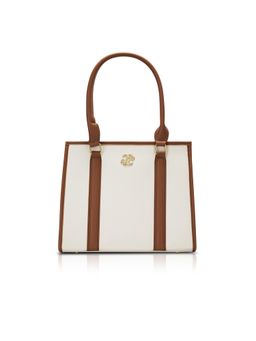 Lavie Signature - Women Winslet Off White-Tan Satchel Bag (M)