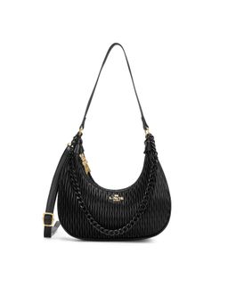 Lavie Paris - Women Black Pli Elite Cres Shoulder Bag with Detachable Strap (M)