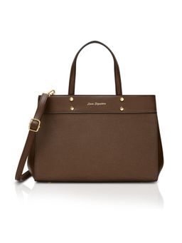 Lavie Signature - Women Brown Hamilton Satchel Bag with Detachable Strap (M)