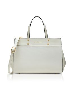 Lavie Signature - Women Off White Hamilton Satchel Bag with Detachable Strap (M)