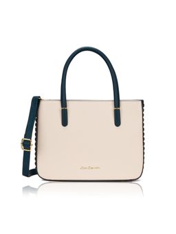 Lavie Signature - Women Off White Maple Satchel Bag with Detachable Strap (S)