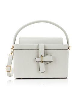 Lavie Signature - Women Zion Off White Satchel Bag with Detachable Strap (S)