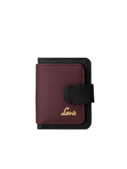 Lavie - Women Maroon-Black Colorblock Deux Wallet (S)