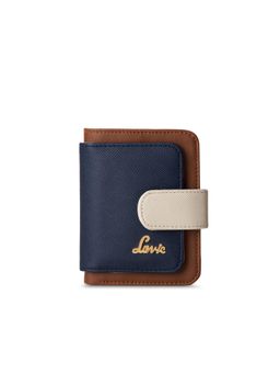 Lavie - Women Navy Blue-Tan Colorblock Deux Wallet (S)