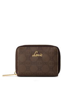 Lavie - Women Brown Monogram Printed Cruz Zip Around Wallet (S)