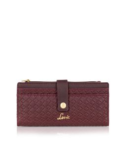 Lavie - Women Maroon Bottega Safiya Bi-Fold Zip Wallet (M)