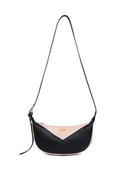 Everpret - Women Black-Beige Enso Faux Leather Sling Bag
