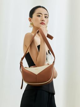Everpret - Women Tan-Beige Enso Faux Leather Sling Bag