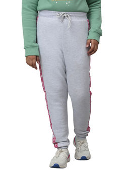 Cantabil - Girls Grey Solid Sports Joggers